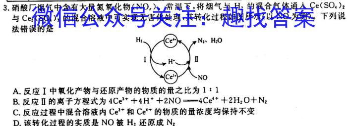 湘考王大联考高三3月2023化学