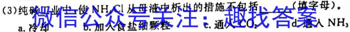 高邑县2022-2023学年七八九年级第一学期期末教学质量检测化学