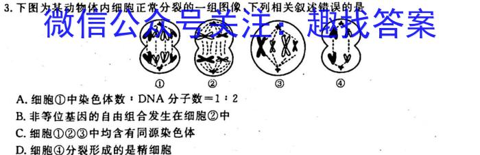 河南省普通高中毕业班高考适应性试生物试卷答案