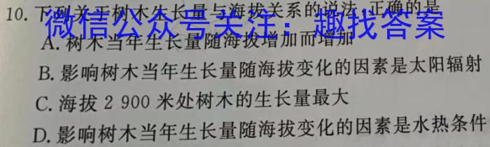 衡水金卷先享题2023届信息卷 全国乙卷(一)地理