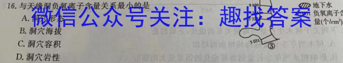 衡水金卷先享题2023届信息卷 全国甲卷(一)地理