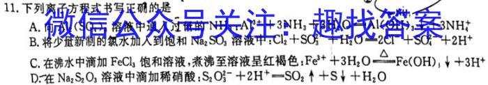 中考必刷卷·安徽省2023年安徽中考第一轮复习卷(二)2化学