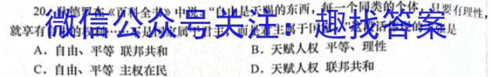 天津市红桥区2023届九年级下学期结课考试历史