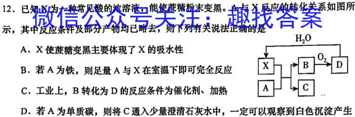 昔阳县2023年第二学期九年级质量检测试题化学