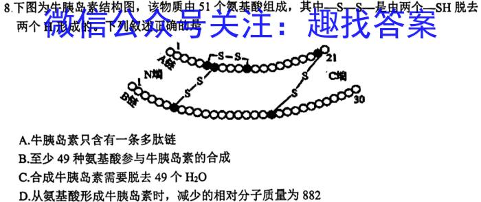 厚德诚品 湖南省2023高考冲刺试卷(五)5生物