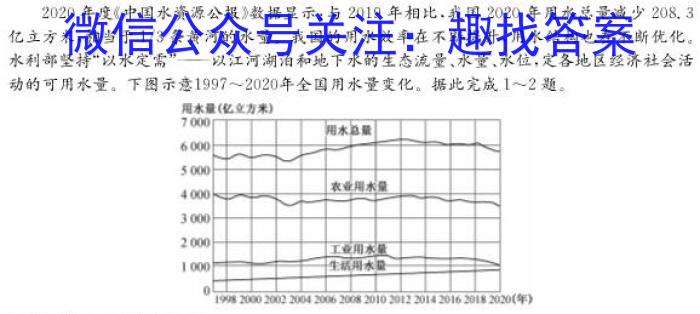 2023年湖南省五市十校高三年级3月联考s地理