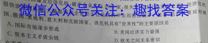 皖智教育 安徽第一卷·2023年中考安徽名校大联考试卷(三)3历史