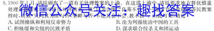 河南省焦作市普通高中2022-2023学年（下）高二年级期中考试历史