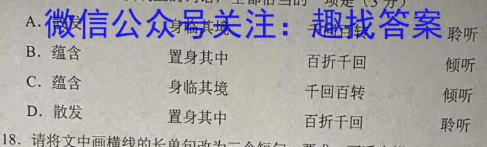 2023年普通高等学校招生全国统一考试 23(新教材)·JJ·YTCT 金卷·押题猜题(一)1政治1