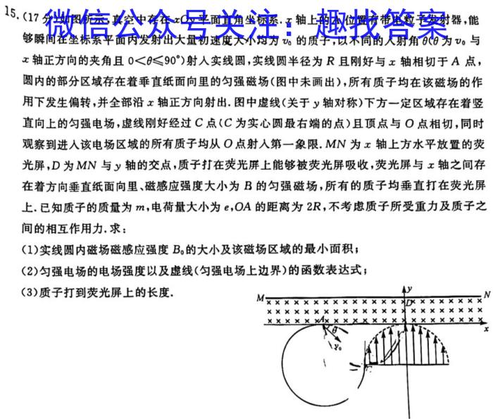 2023山西省一模高二3月联考.物理