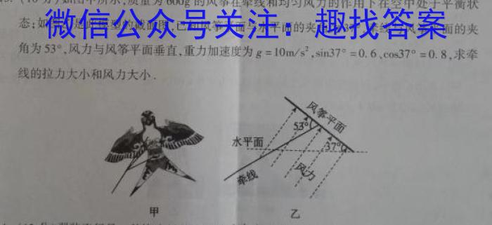 安徽省2023年名校之约·中考导向总复*模拟样卷（二）物理.
