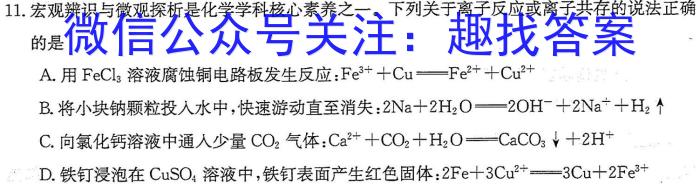 石室金匮·2023届高考专家联测卷(四)化学