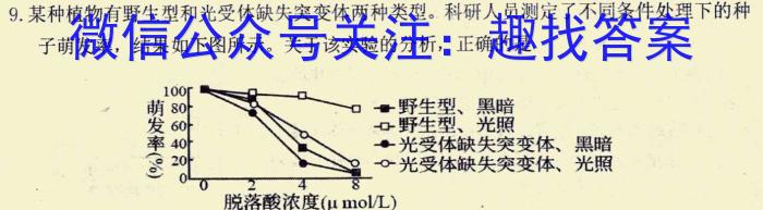 2023届山东高三年级3月联考（807C·SD）生物