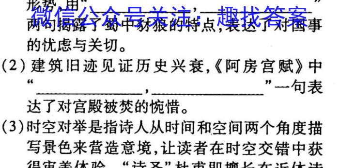 2023年安徽省教育教学联盟大联考·中考密卷(一)1政治1