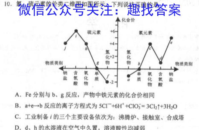 2023江西高二3月联考化学
