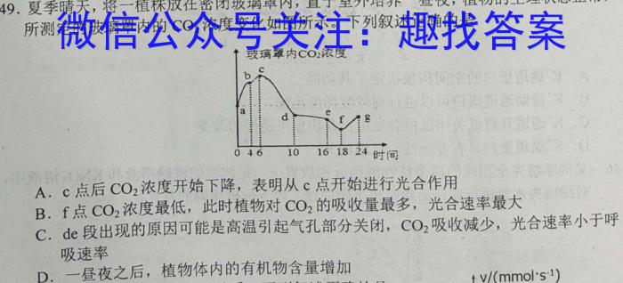 陕西省2023届九年级期末质量监测B（23-CZ53c）生物