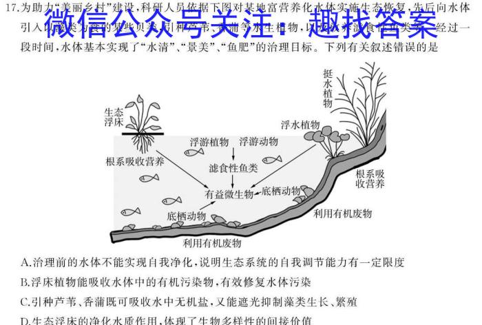 耀正文化(湖南四大名校联合编审)·2023届名校名师模拟卷(六)6生物