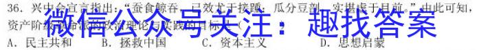 陕西省2023年最新中考模拟示范卷（五）历史