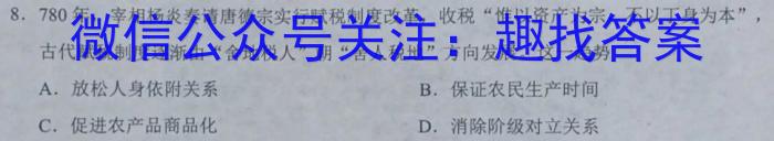 2022-023学年安徽省八年级下学期阶段性质量检测（六）政治s