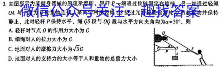 2023届名校之约·中考导向总复习模拟样卷(四)4物理`