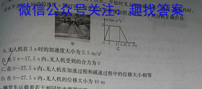 ［湖南］2023年湖南省高一年级阶段性诊断考试（23-355A）物理.