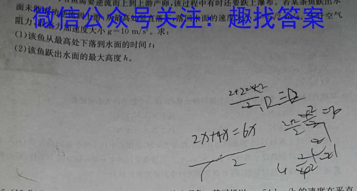 [南宁一模]南宁市2023届高中毕业班第一次适应性测试物理`