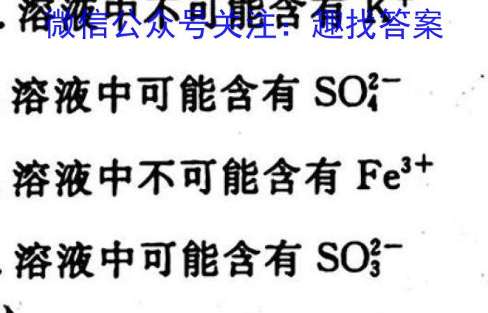 2023年河北省九年级基础摸底考试（一）化学