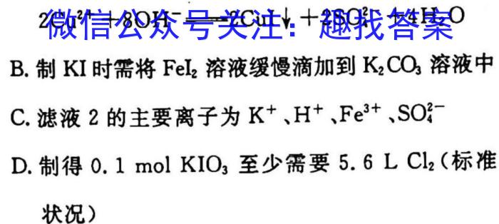 2023河南九师联盟高三3月联考化学