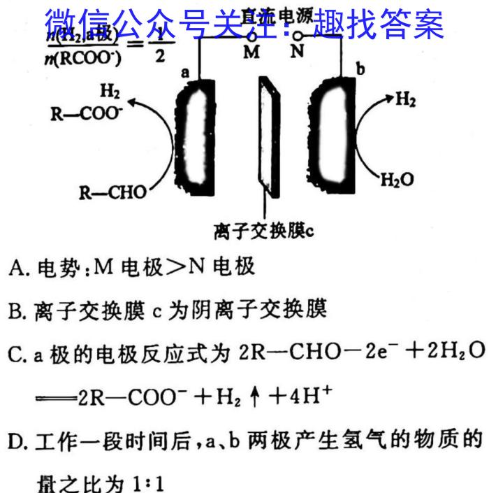 安徽省2023届九年级3月C20联考化学