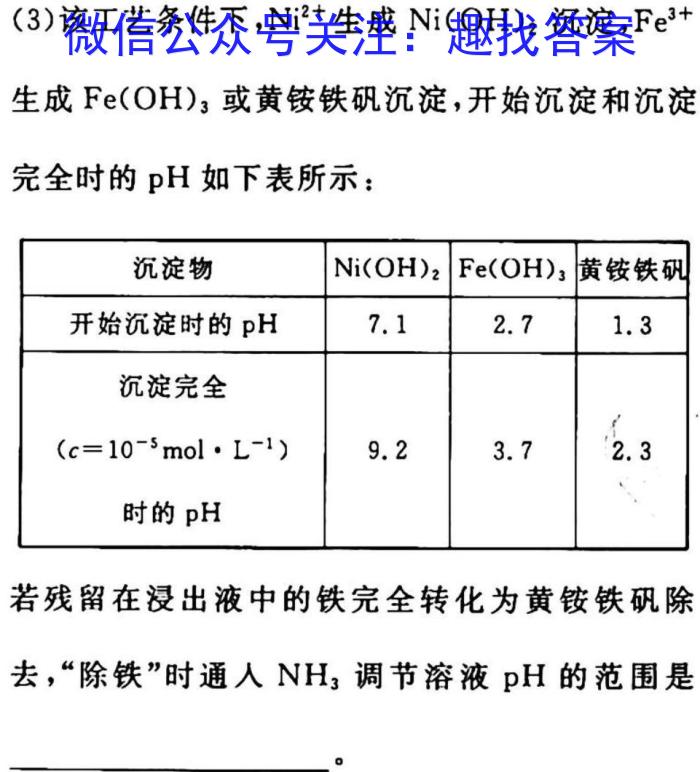 2023届沈阳一模化学
