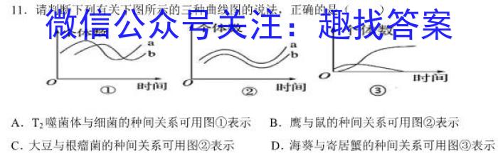 临夏回族自治州2023届高三模拟考试(2月)生物