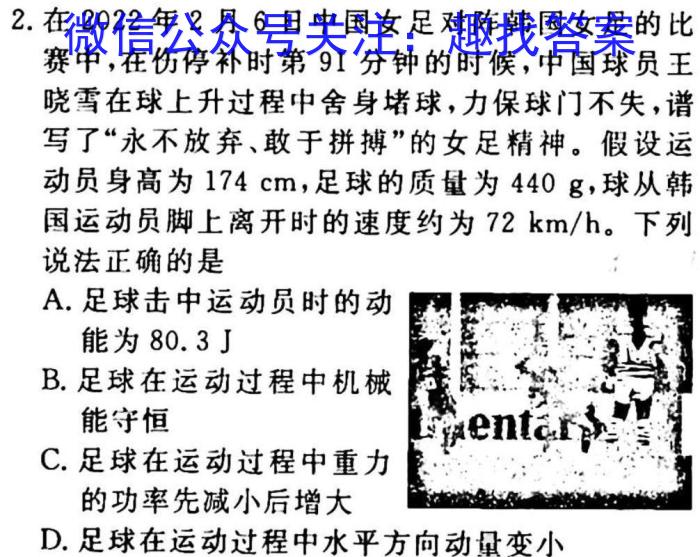 浙江省2024-2023高三下学期七彩阳光3月联考q物理