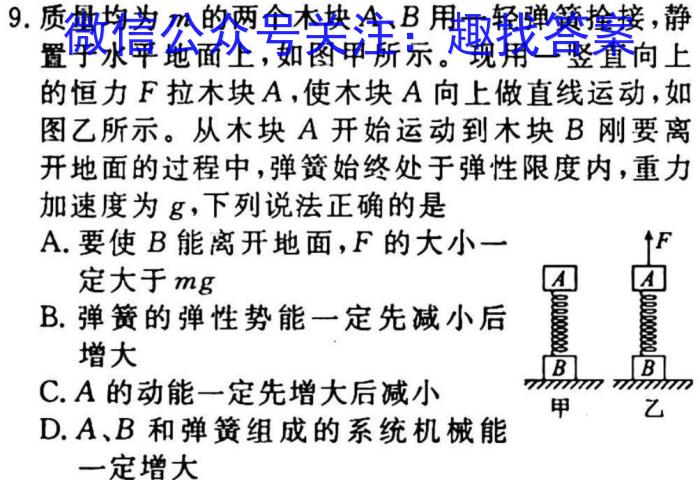 吉林省2022~2023学年度高二年级上学期期末考试(23-162B)l物理
