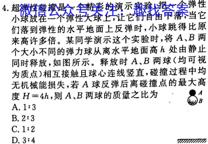 贵州省2023届3+3+3高考备考诊断性联考卷(二).物理