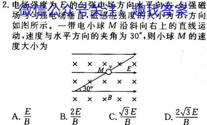 2023年普通高等学校招生全国统一考试名校联盟·模拟信息卷(八)8物理`