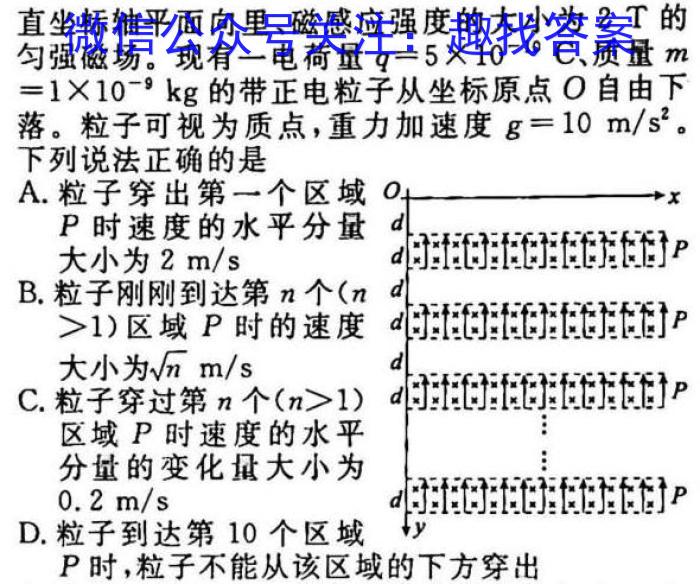 2023届陕西省高三试卷2月联考(23-318C)f物理