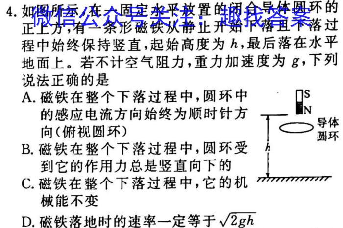 2023届北京专家信息卷仿真模拟卷(四)4物理`