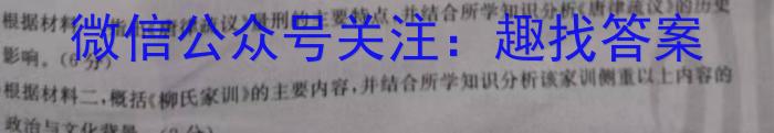 ［湖南］2023年湖南省高一年级阶段性诊断考试（23-355A）历史