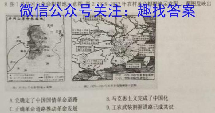 江西省青山湖区2023年3月九年级质量调研试卷历史