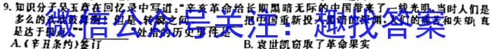 ［齐齐哈尔一模］齐齐哈尔市2023届高三第模拟考试历史