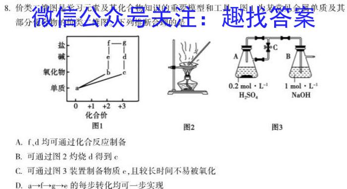 2023年普通高校招生考试冲刺压轴卷X(一)1化学