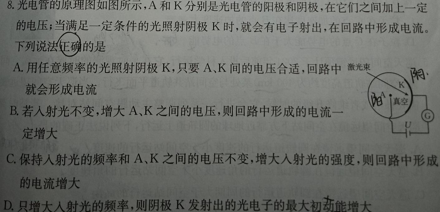 学普试卷 2023届高三第六次·新高考 模拟卷(六)6-物理