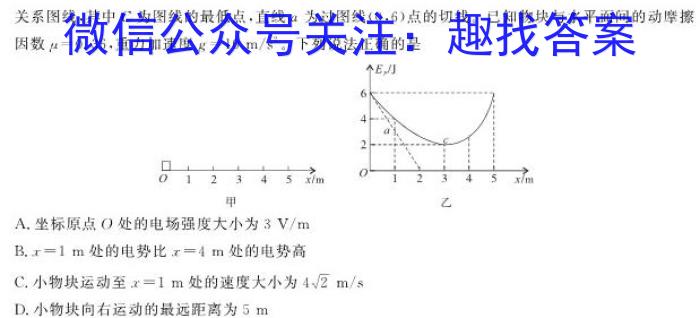 2023年普通高等学校招生伯乐马模拟考试(四)4物理`