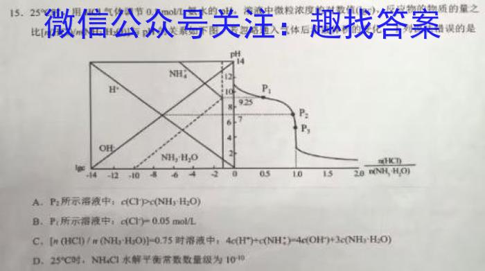 山西省2022~2023学年度七年级下学期阶段评估(一) 5L化学