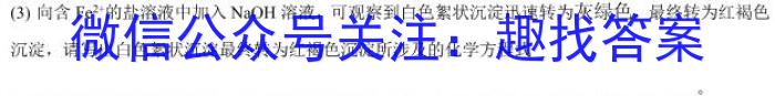 安徽省2023届九年级联盟考试（一）化学