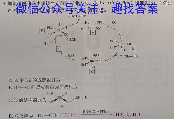 安徽省中考必刷卷·2023年名校内部卷（一）化学