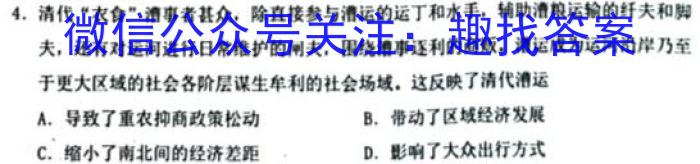 安徽省2024届八年级下学期教学评价二（期中）历史