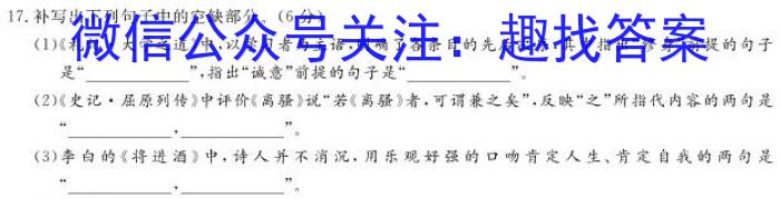 安徽省2022-2023学年九年级联盟考试（二）政治1