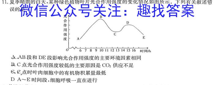 [日照一模]2023年日照市2020级高三模拟考试生物