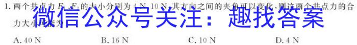 2023届安徽省皖北五校高三年级3月联考物理.